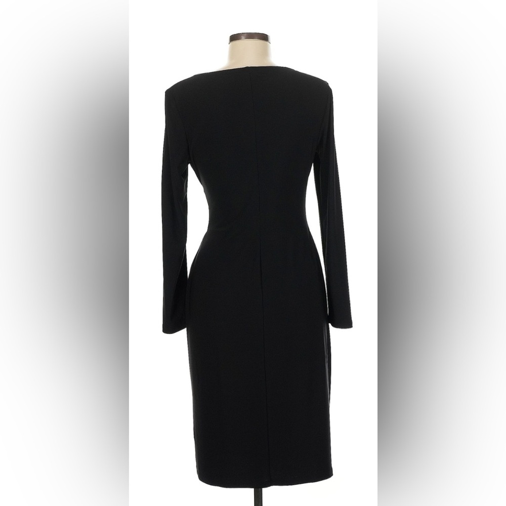 Chaps Elegant Black Long Sleeve Dress - Picture 2 of 5